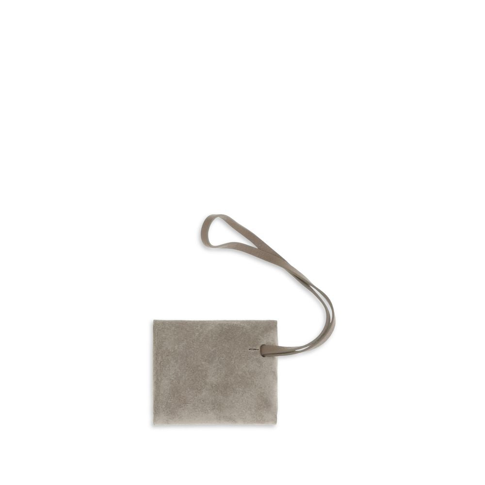 Brunello Cucinelli Gray Calf Leather Bos Taurus Keychain Brunello Cucinelli