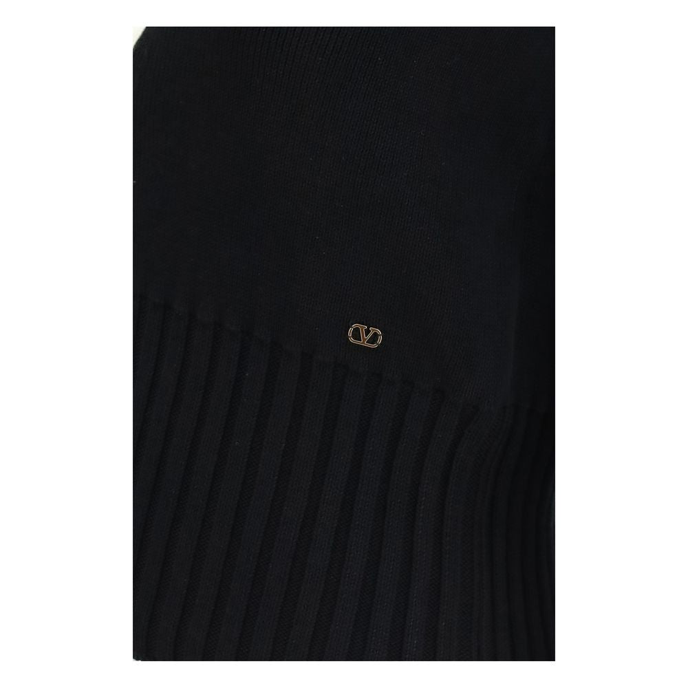 Valentino Black Cotton Cardigan Valentino