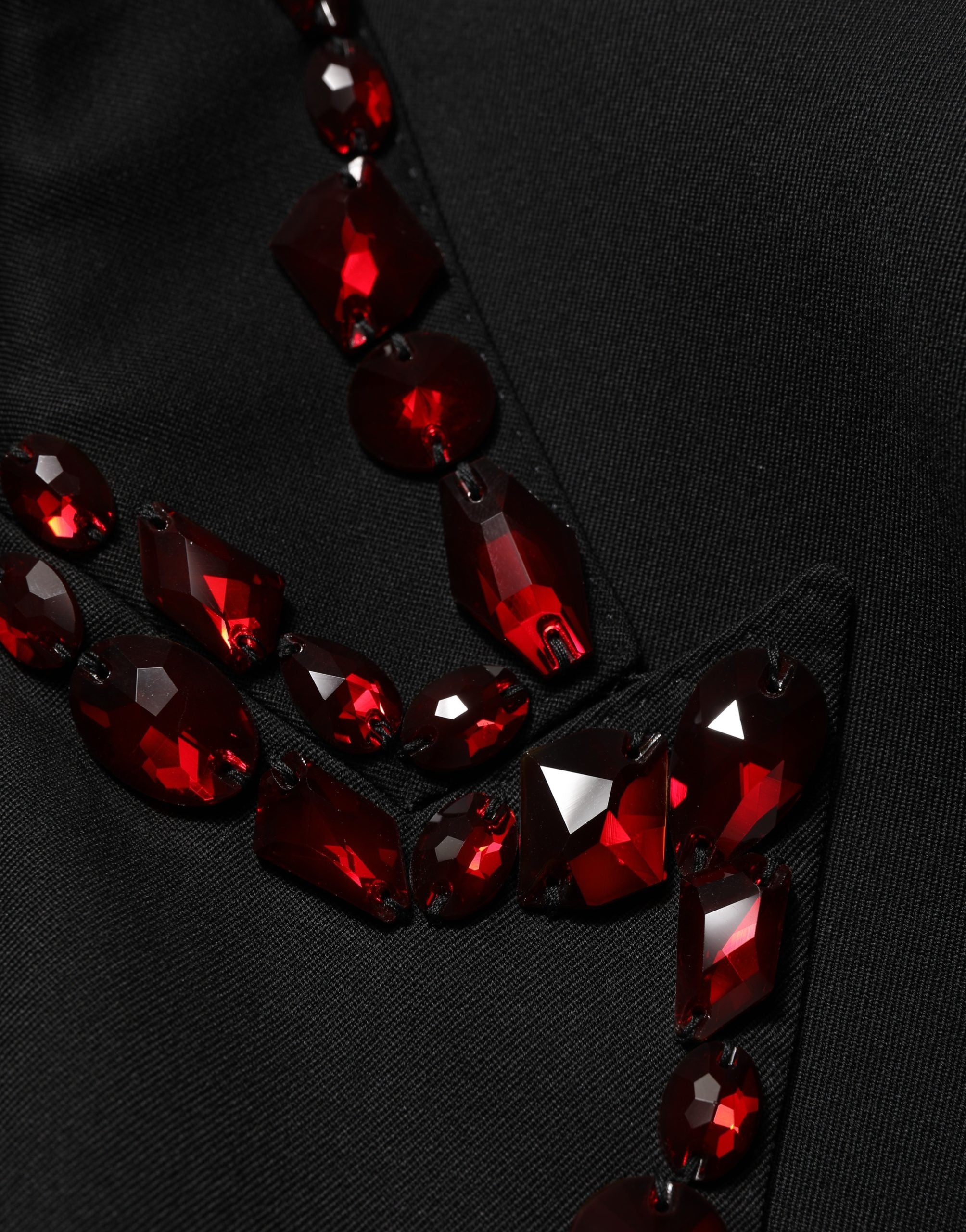 Dolce & Gabbana Black Crystal Embellished 2 Piece Suit Dolce & Gabbana