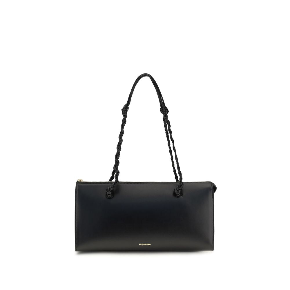 Jil Sander Black Calf Leather Bos Taurus Shoulder Bag Jil Sander