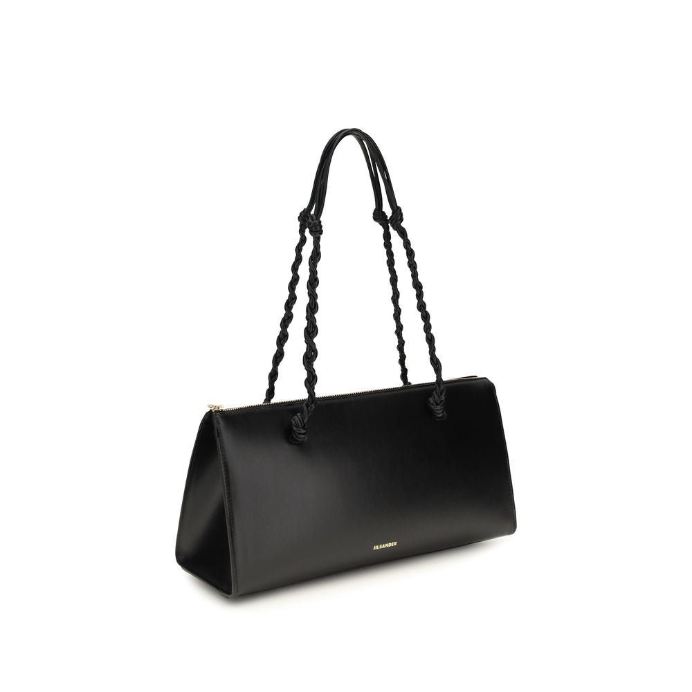 Jil Sander Black Calf Leather Bos Taurus Shoulder Bag Jil Sander