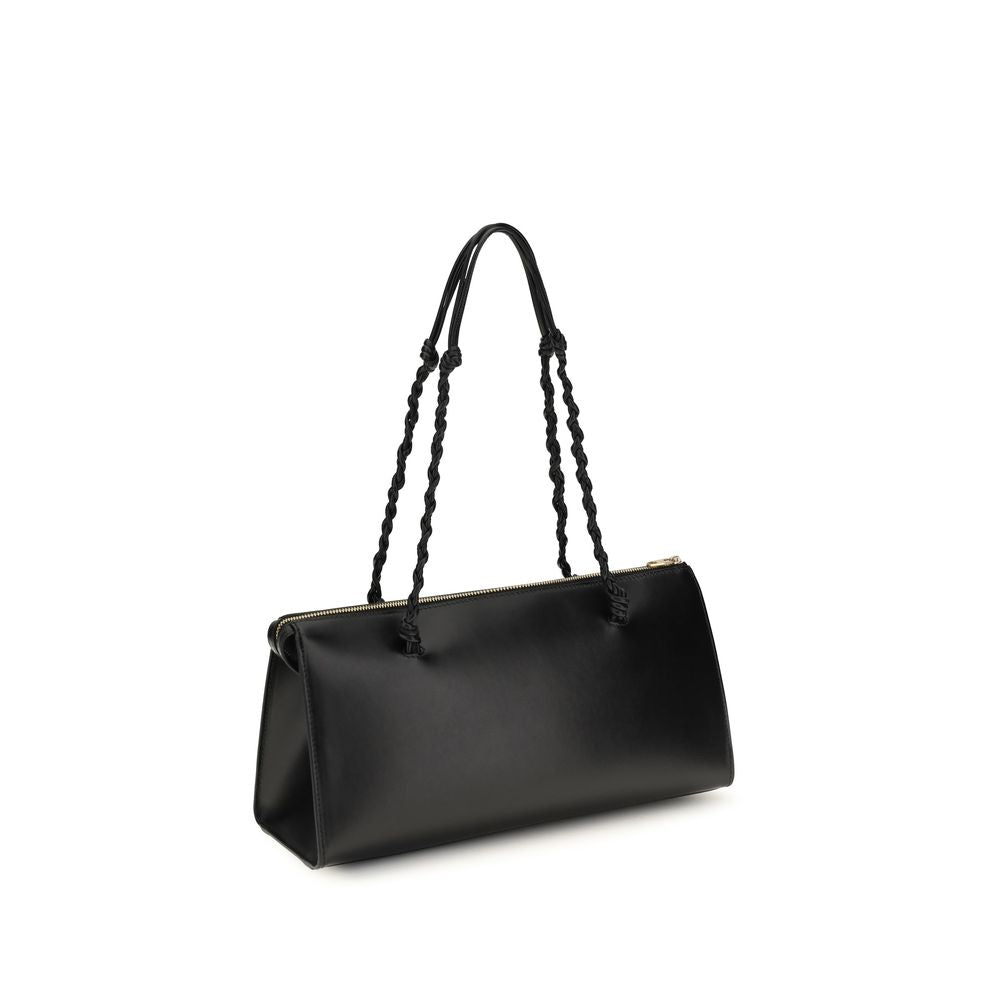 Jil Sander Black Calf Leather Bos Taurus Shoulder Bag Jil Sander