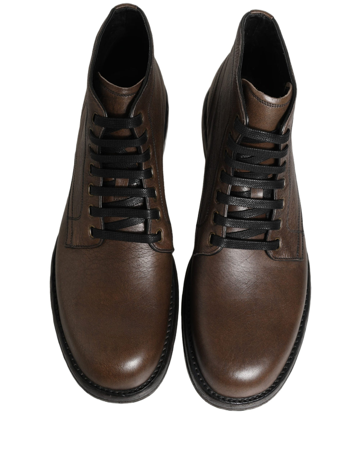 Dolce & Gabbana Brown Perugino Leather Men Ankle Boots Shoes Dolce & Gabbana