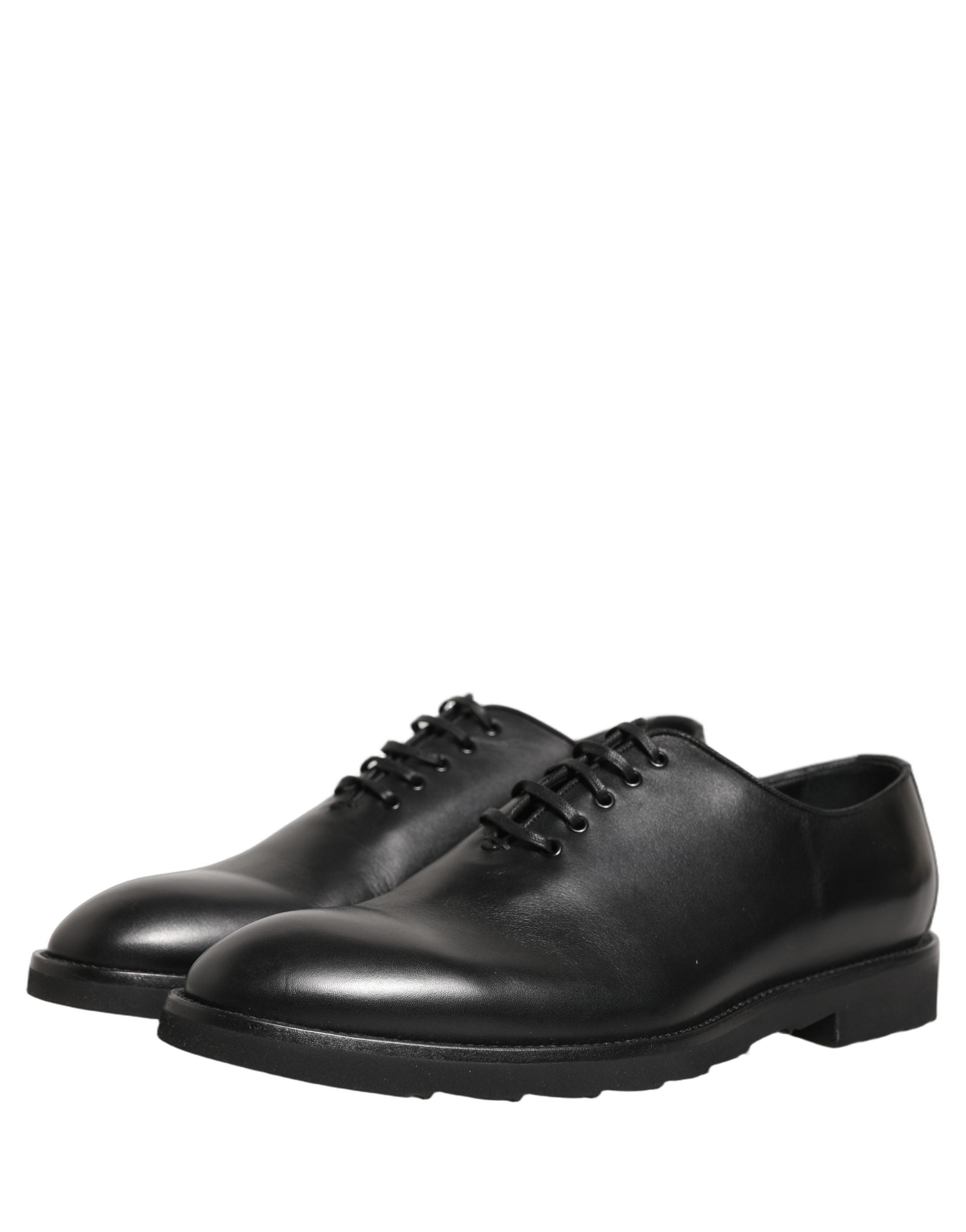 Dolce & Gabbana Black Leather Men Oxford Dress Formal Shoes Dolce & Gabbana