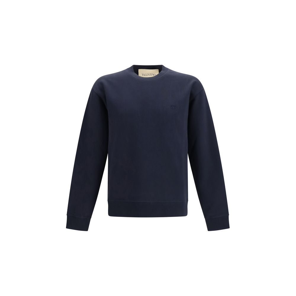 Valentino Blue Cotton Sweatshirt Valentino