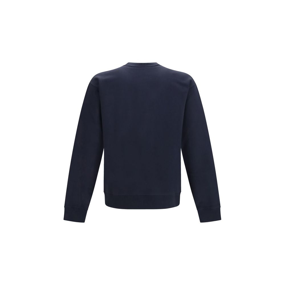 Valentino Garavani Blue Cotton Sweatshirt Valentino Garavani