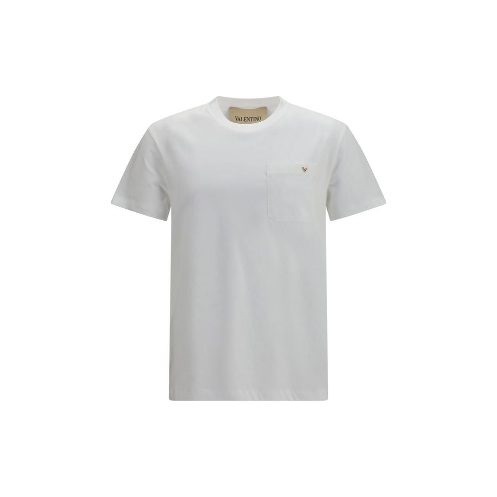 Valentino Garavani White Cotton T-Shirt Valentino Garavani