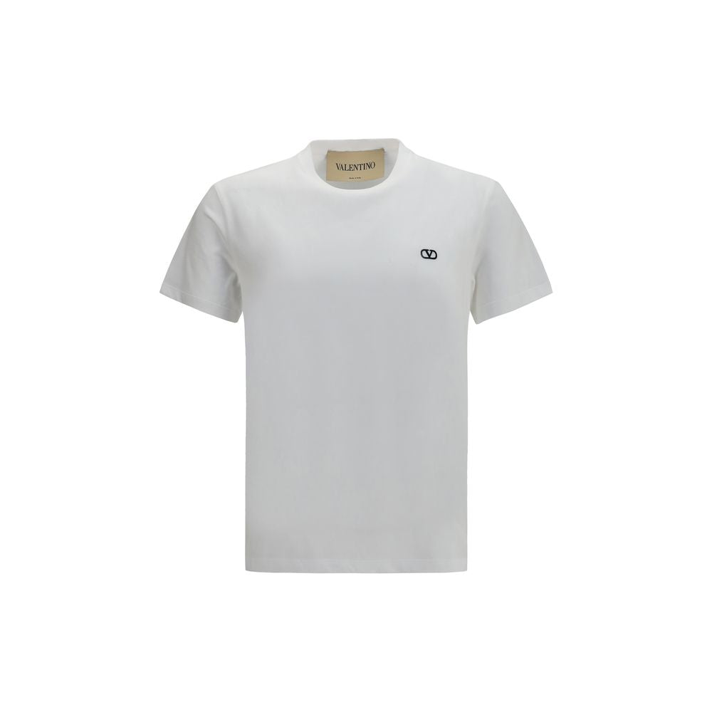 Valentino Garavani White Cotton T-Shirt Valentino Garavani