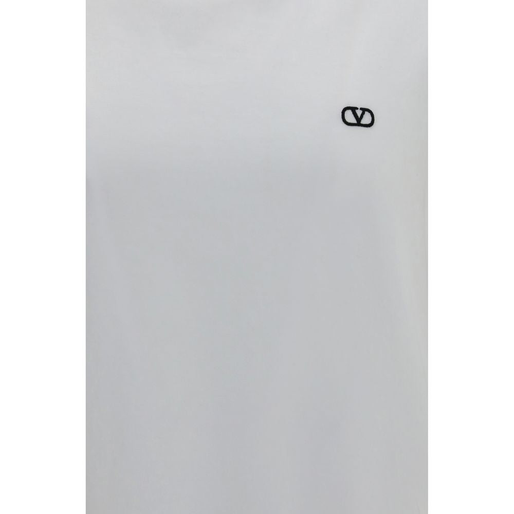 Valentino Garavani White Cotton T-Shirt Valentino Garavani