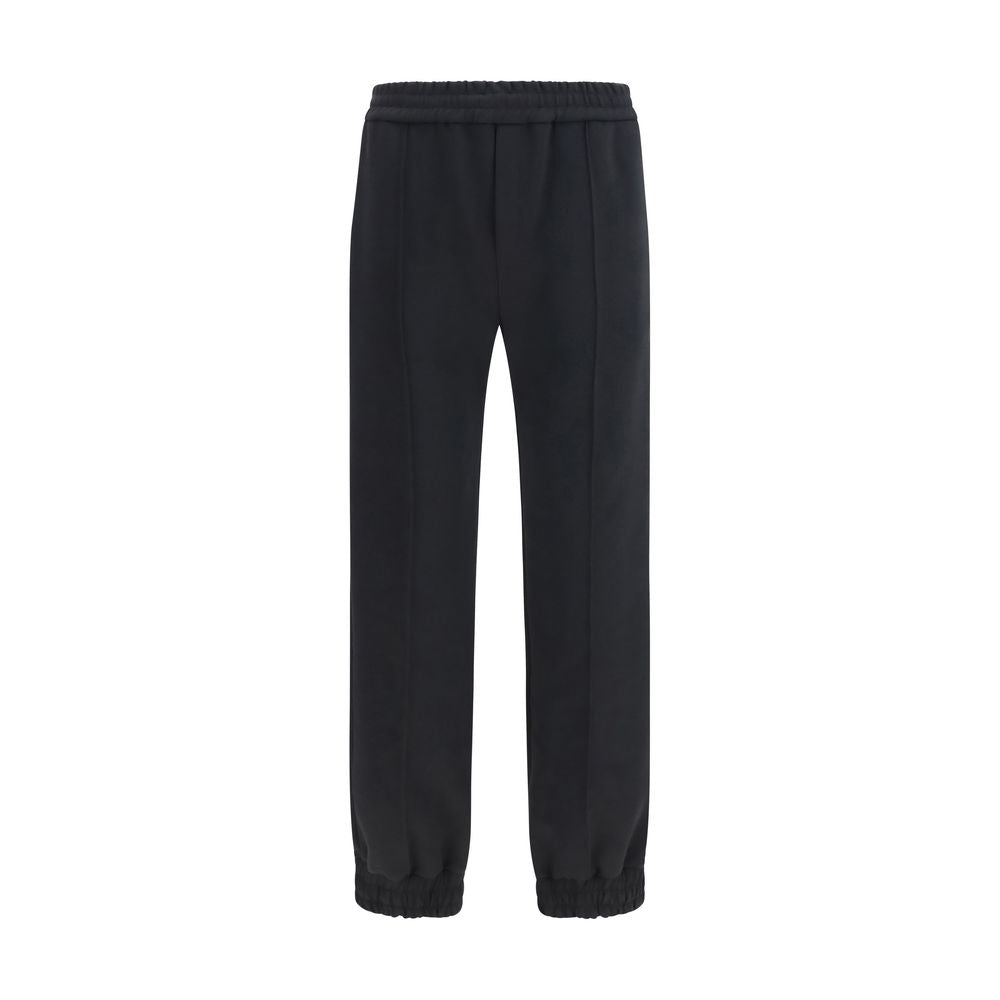 Valentino Garavani Black Cotton Joggers (Workout Pants) Valentino Garavani