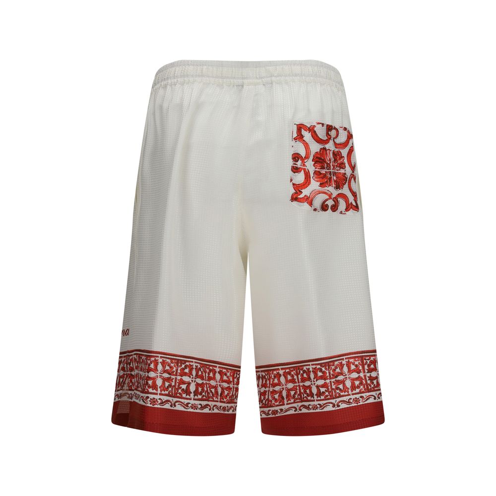 Dolce & Gabbana Multicolor Silk Bermuda Shorts Dolce & Gabbana