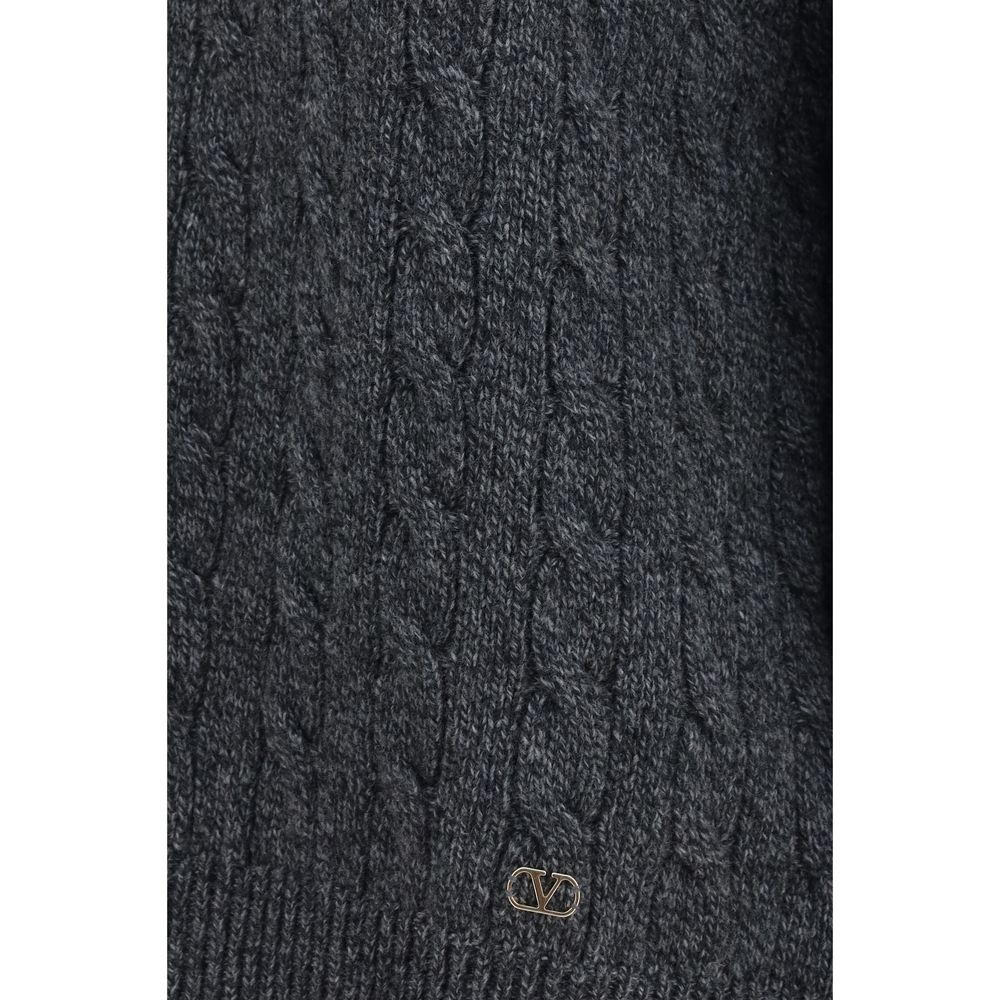 Valentino Garavani Gray Wool Oves Aries Sweatshirt Valentino Garavani