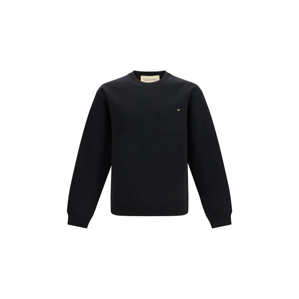 Valentino Black Cotton Sweatshirt Valentino