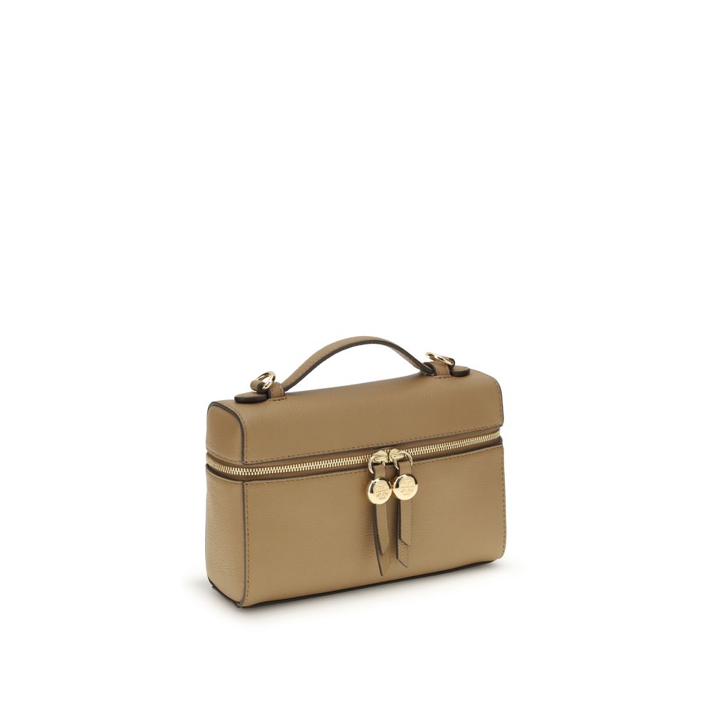 Tory Burch Beige Calf Leather Bos Taurus Handbag Tory Burch