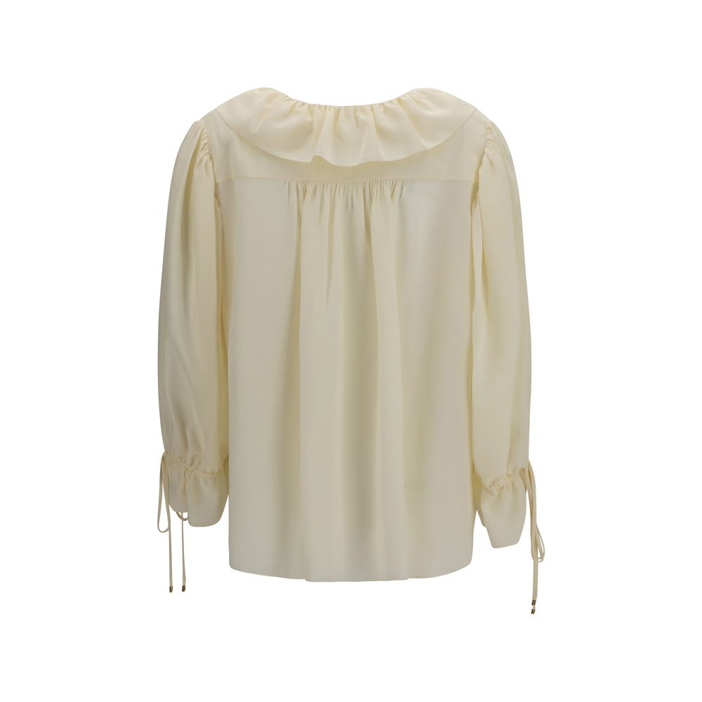 Chloé Beige Silk Blouse Chloé