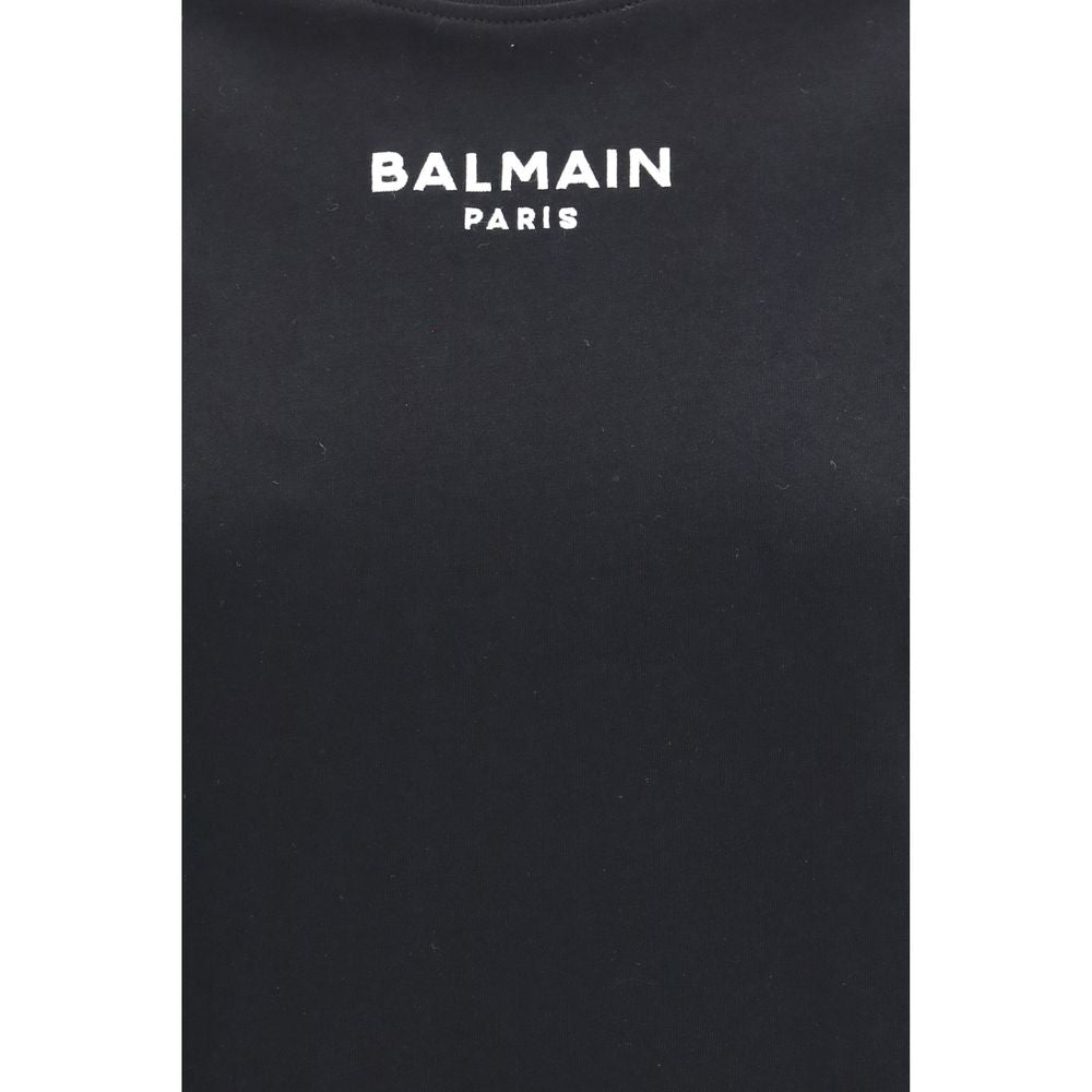 Balmain Black Cotton T-Shirt Balmain