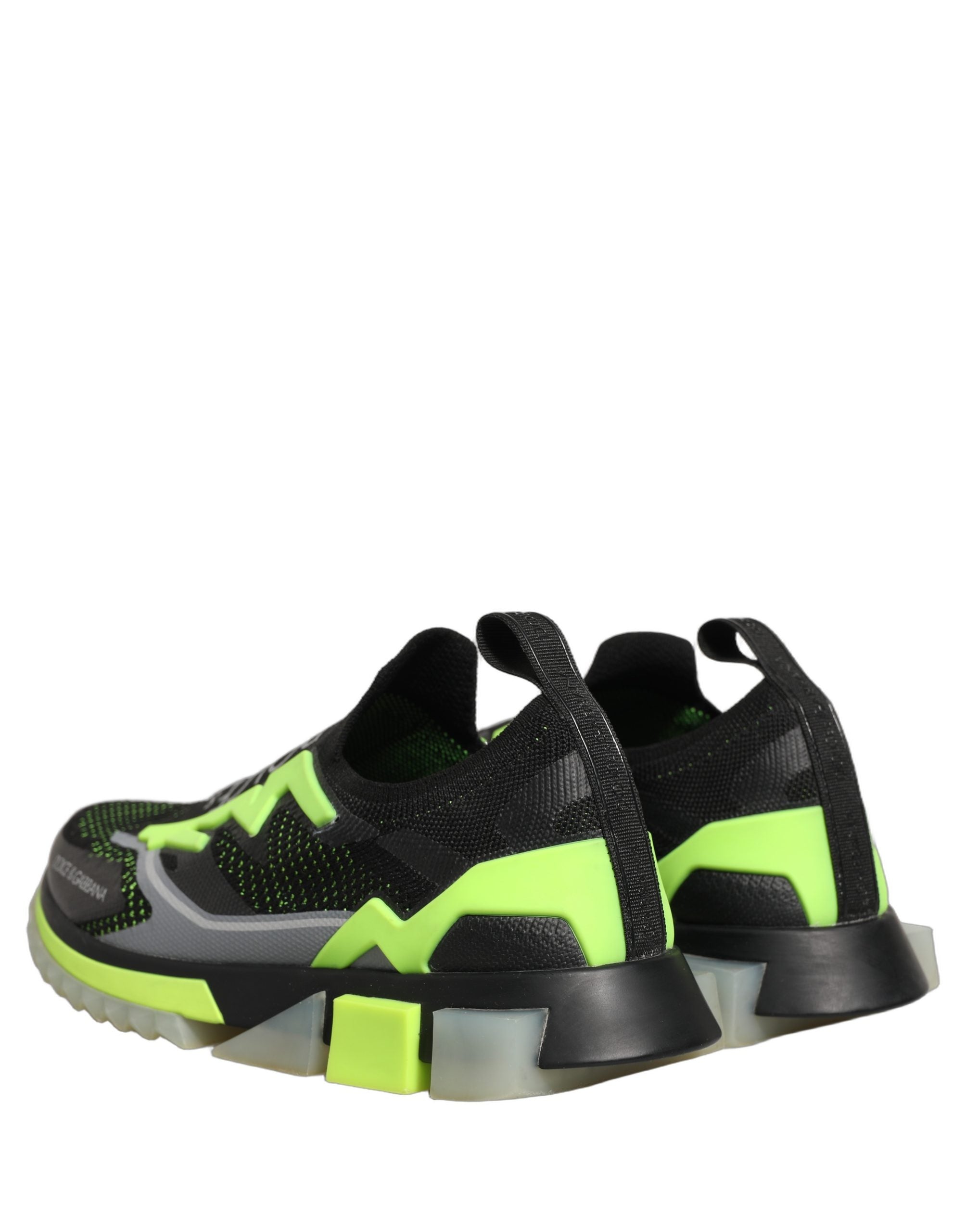 Dolce & Gabbana Black Green Sorrento Low Top Sneakers Shoes Dolce & Gabbana