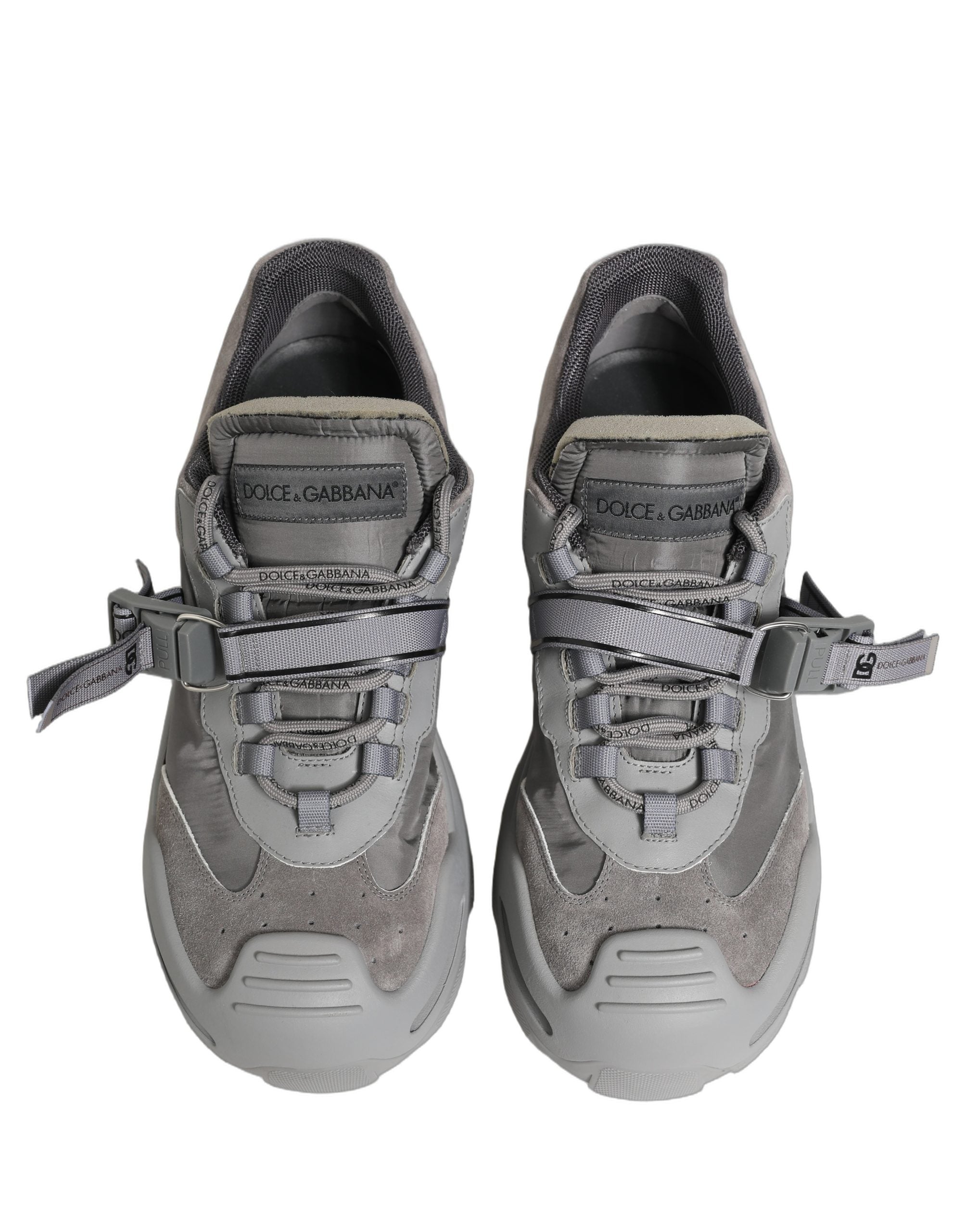Dolce & Gabbana Gray Airmaster Panelled Low Top Men Sneakers Shoes Dolce & Gabbana