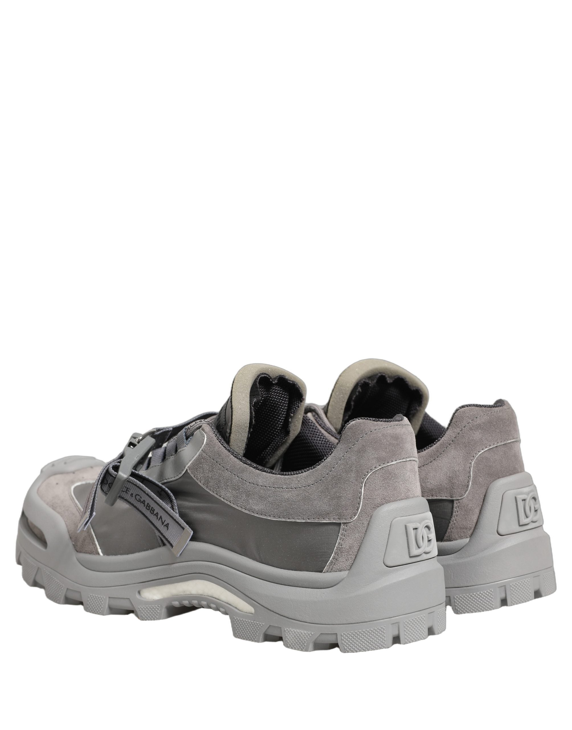 Dolce & Gabbana Gray Airmaster Panelled Low Top Men Sneakers Shoes Dolce & Gabbana