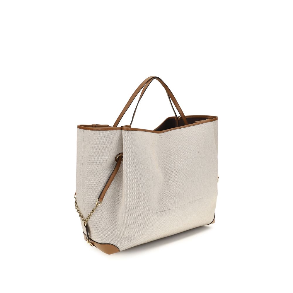 Chloé Beige Cotton Shoulder Bag Chloé