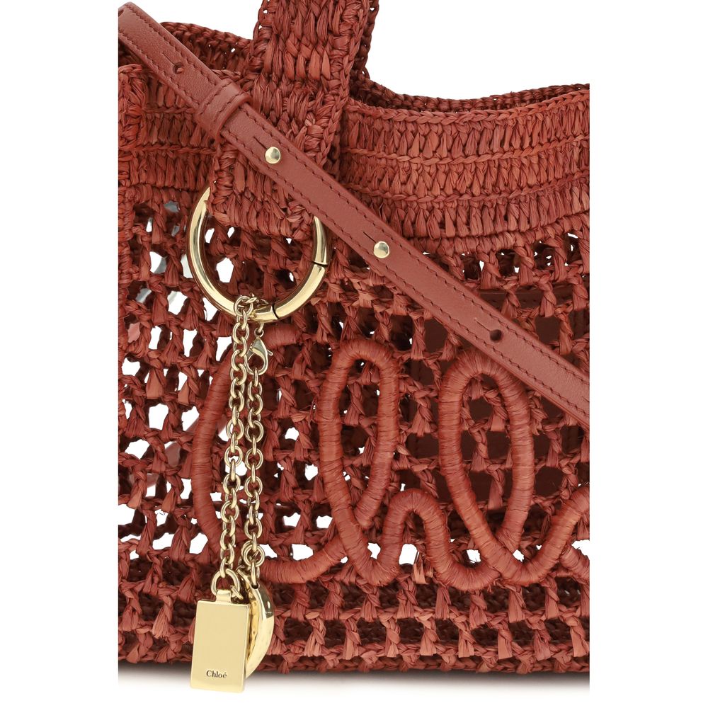 Chloé Multicolor Raffia Shoulder Bag Chloé