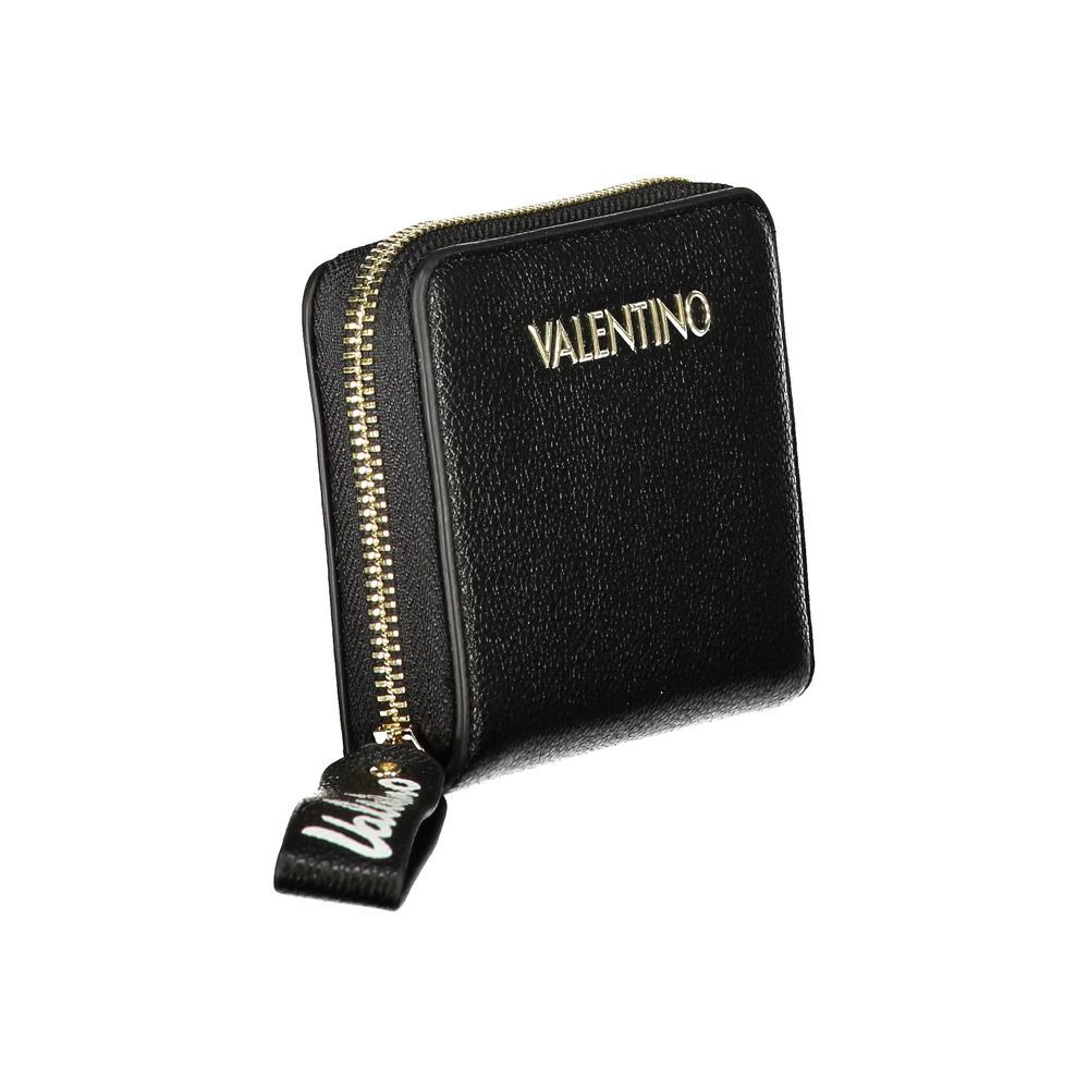 Valentino Nero Poliuretano Donna Wallet Valentino