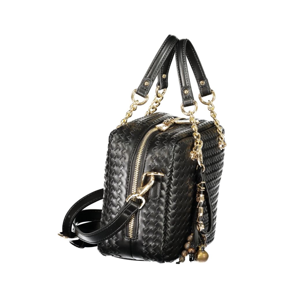 Mario Valentino Black Polyurethane Women's Bag Mario Valentino