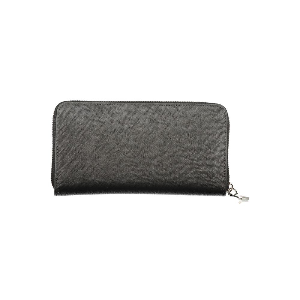 Mario Valentino Black Polyurethane Womens Wallet Mario Valentino