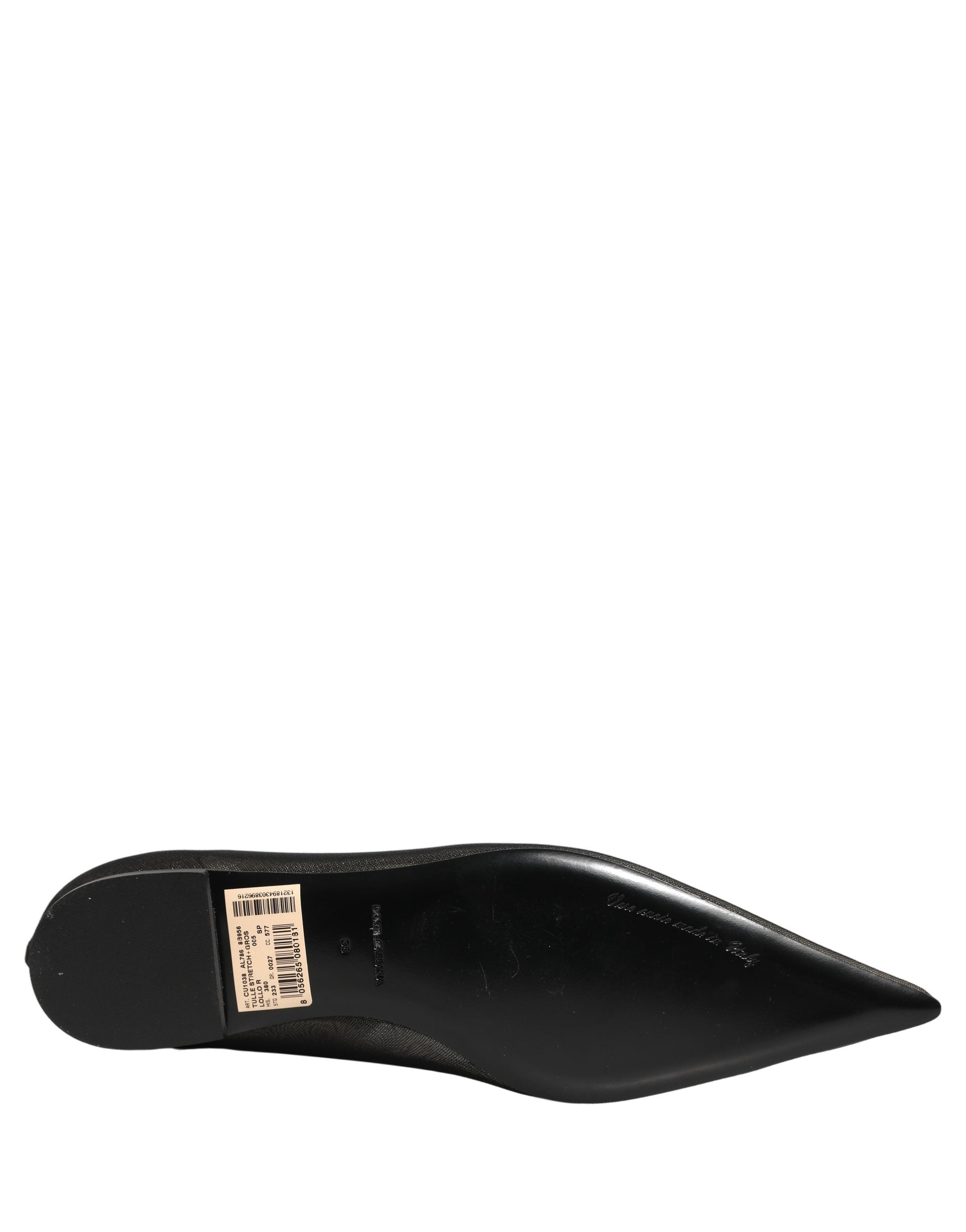 Dolce & Gabbana Black Over The Knee Tulle Flats Boots Shoes Dolce & Gabbana