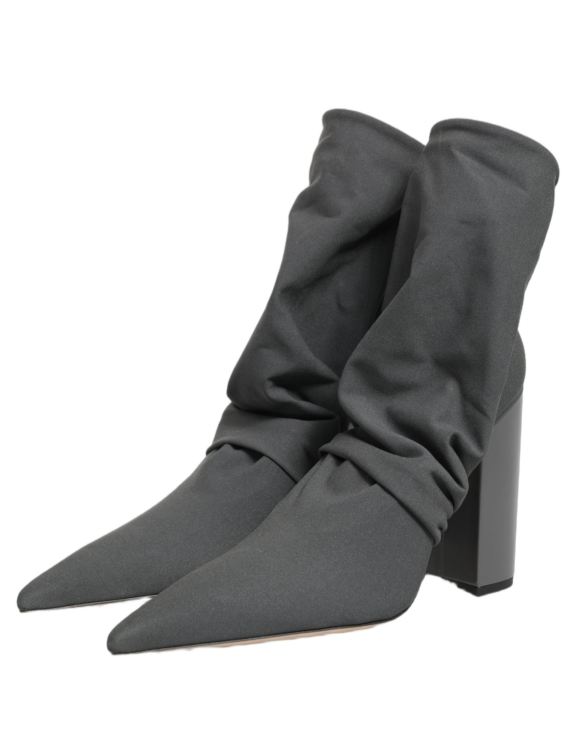 Dolce & Gabbana Gray Stretch Socks Heels Ankle Boots Shoes Dolce & Gabbana