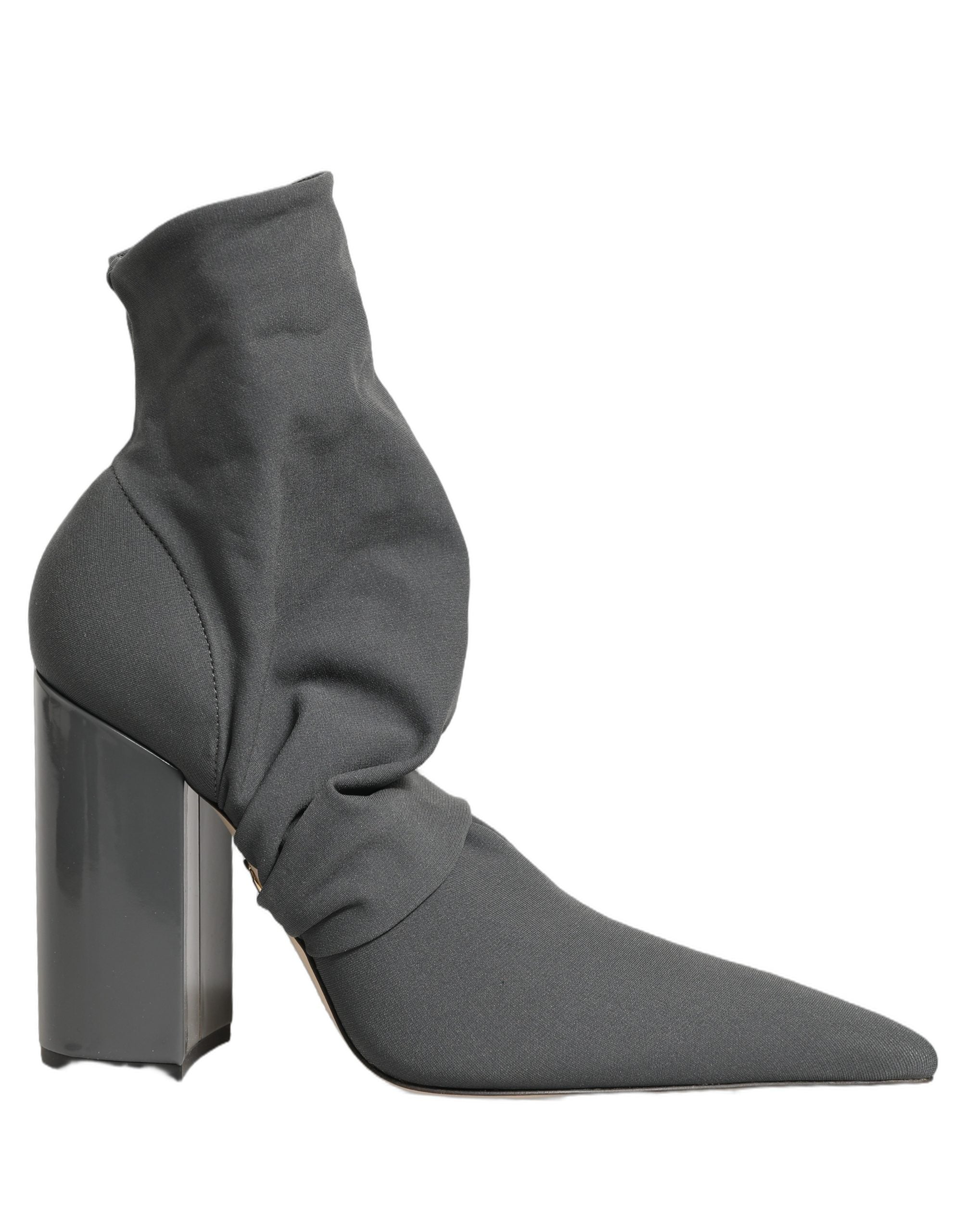 Dolce & Gabbana Gray Stretch Socks Heels Ankle Boots Shoes Dolce & Gabbana