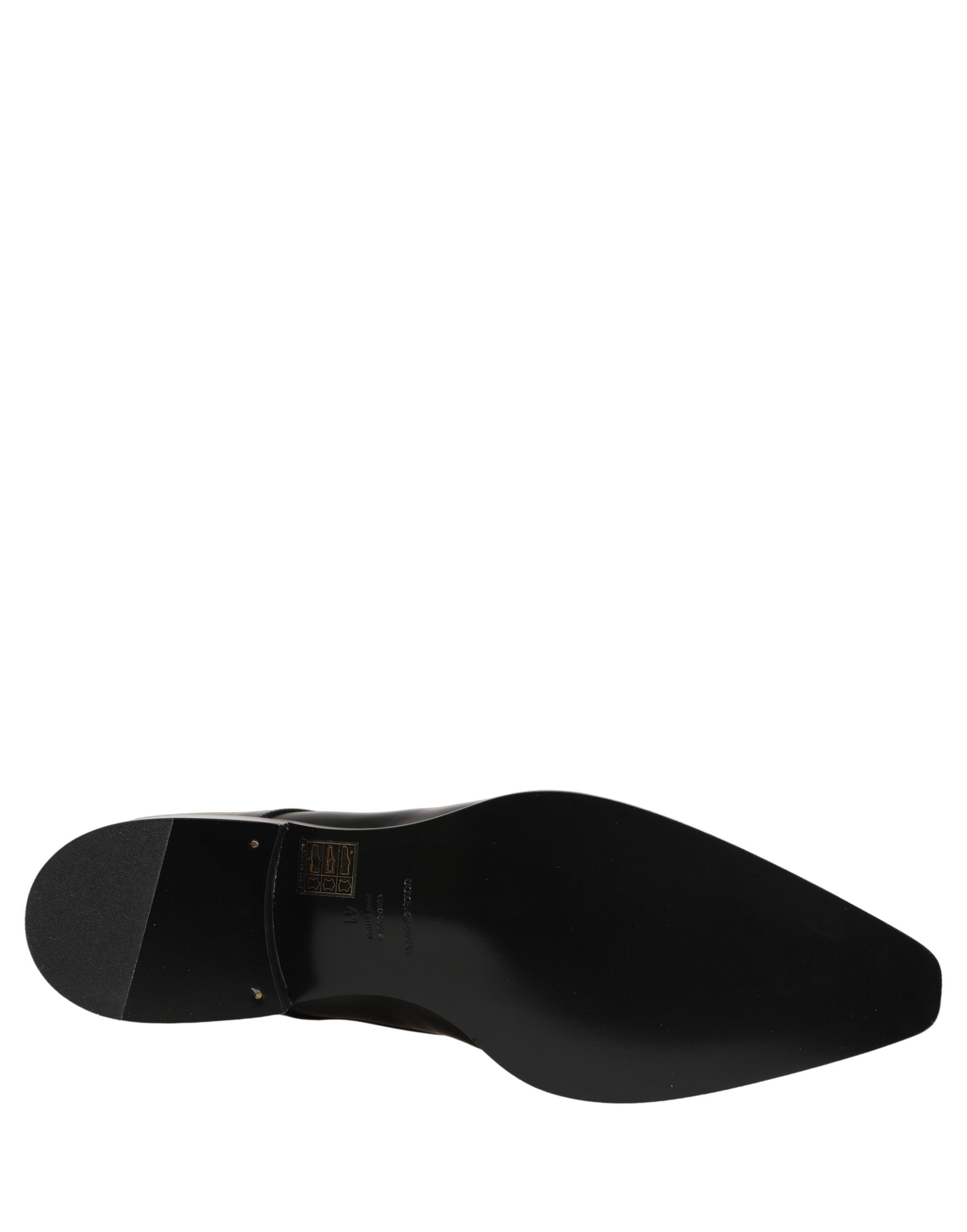 Dolce & Gabbana Black Leather Lace Up Derby Dress Shoes Dolce & Gabbana