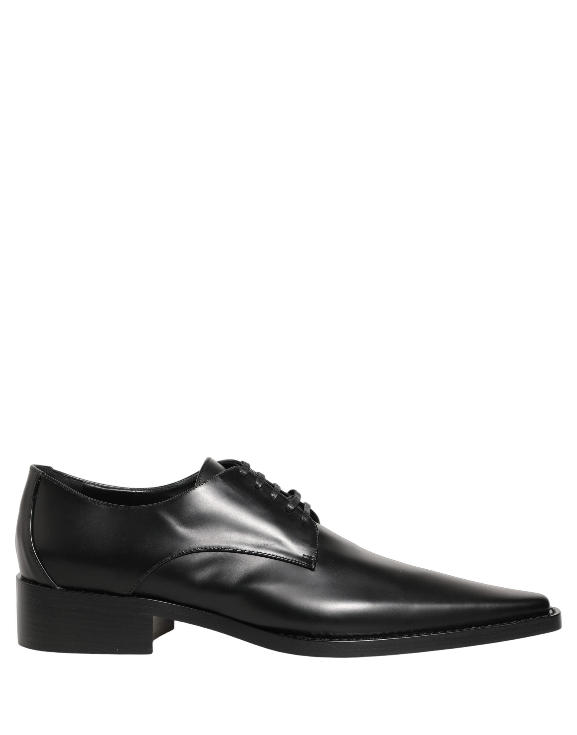 Dolce & Gabbana Black Leather Lace Up Derby Dress Shoes Dolce & Gabbana