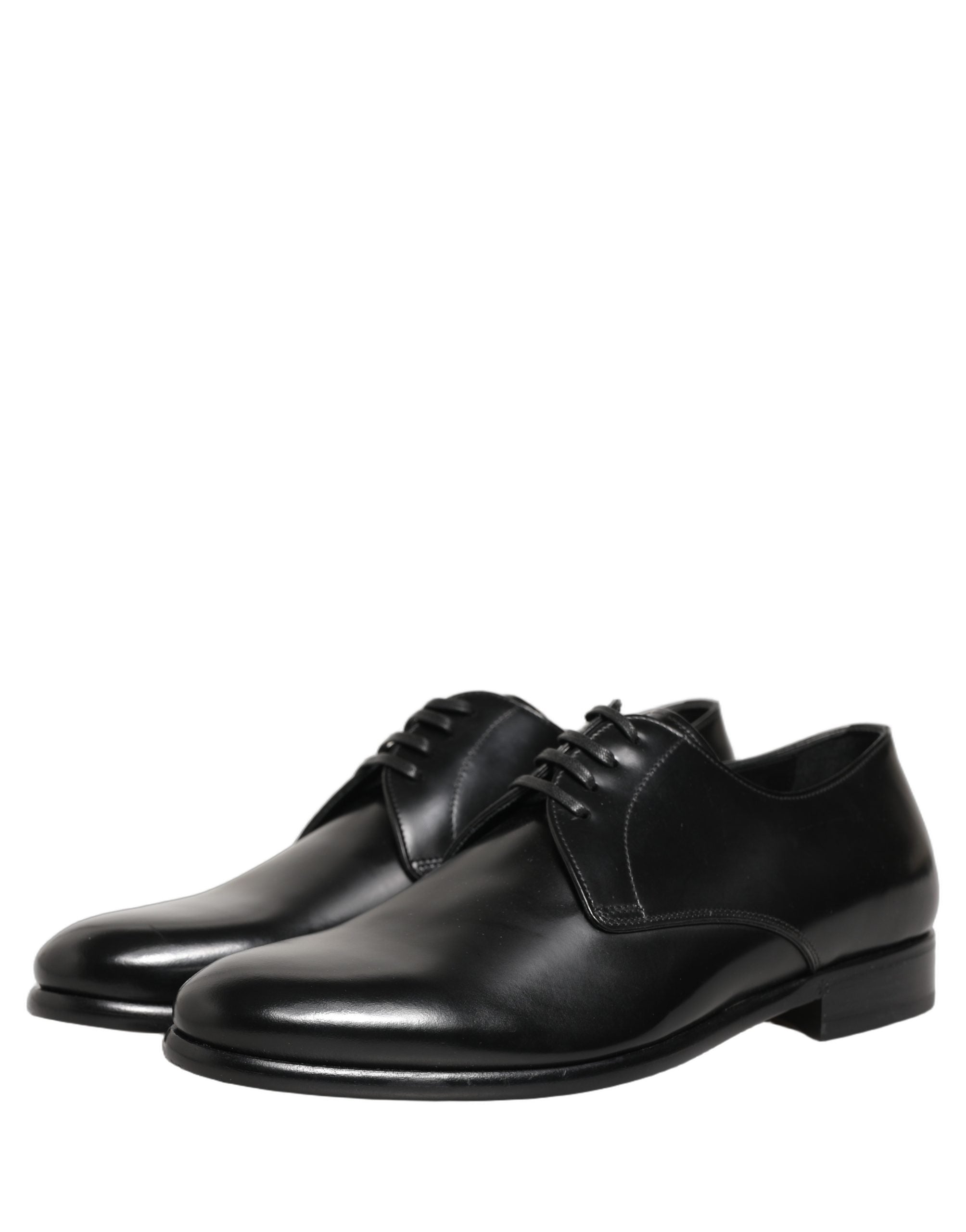 Dolce & Gabbana Black Leather Lace Up Derby Dress Shoes Dolce & Gabbana