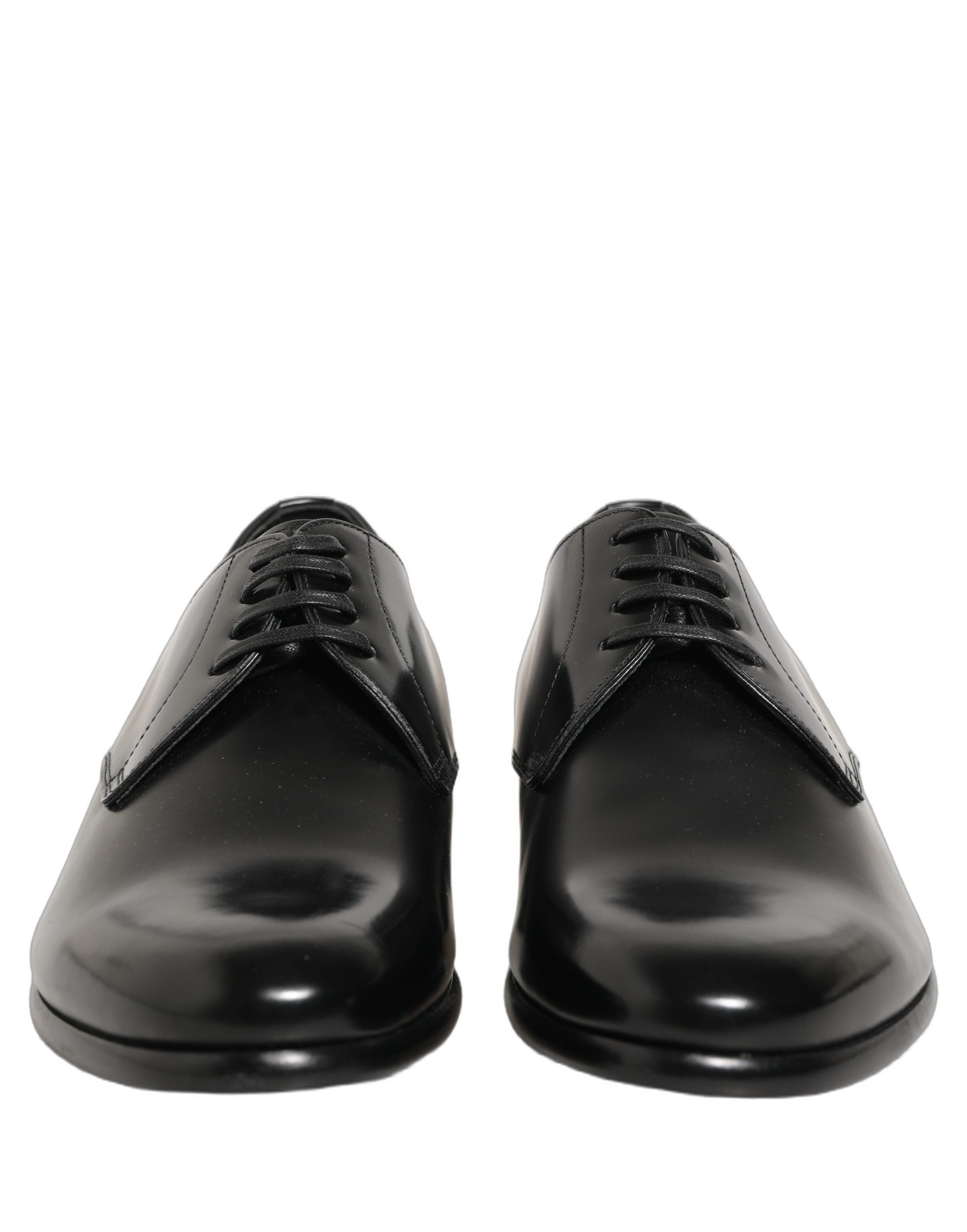 Dolce & Gabbana Black Leather Lace Up Derby Dress Shoes Dolce & Gabbana
