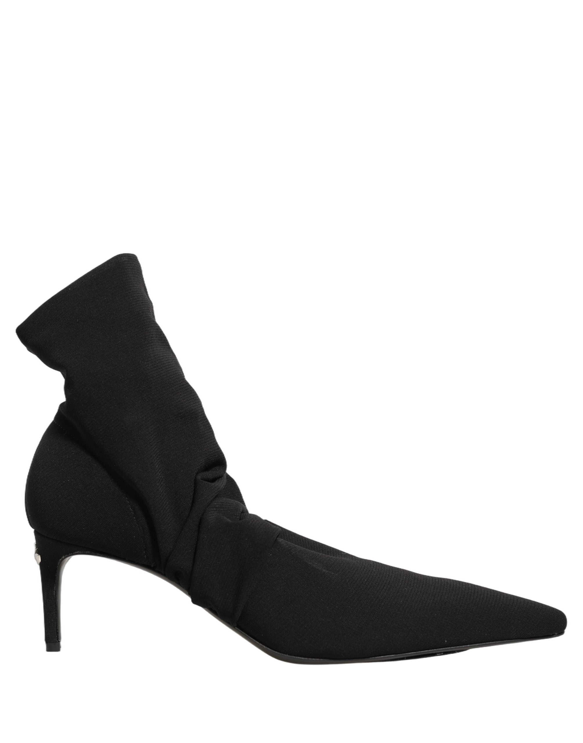 Dolce & Gabbana Black Stretch Socks Heels Ankle Boots Shoes Dolce & Gabbana