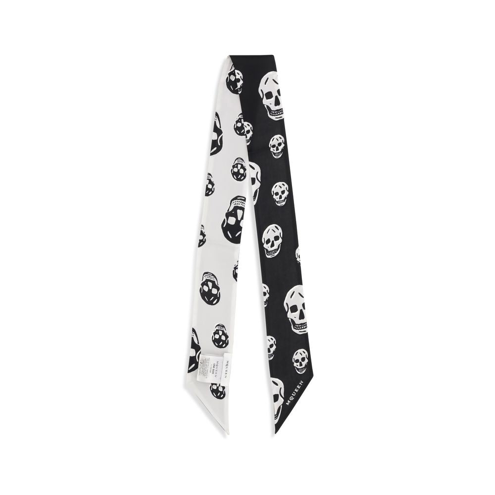Alexander McQueen Black Silk Scarf Alexander McQueen