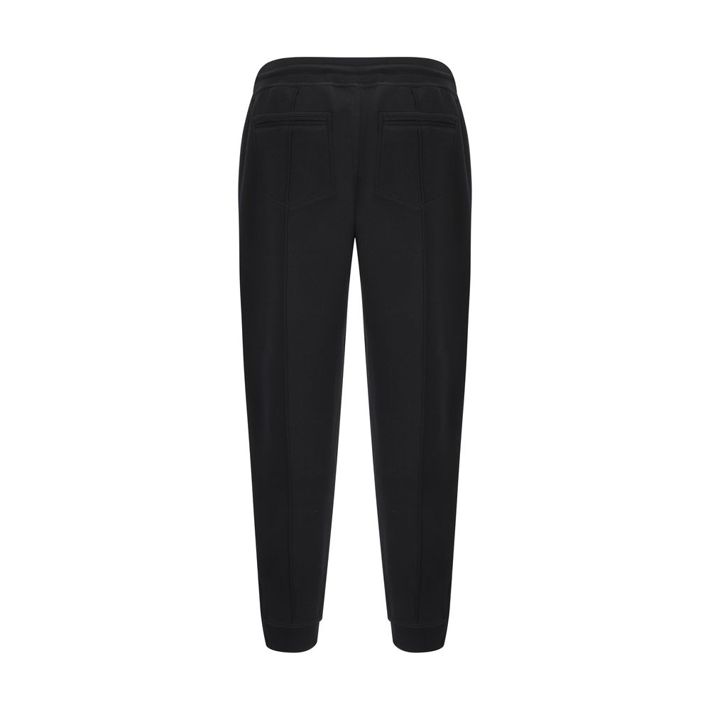 Brunello Cucinelli Black Cotton Joggers (Workout Pants) Brunello Cucinelli