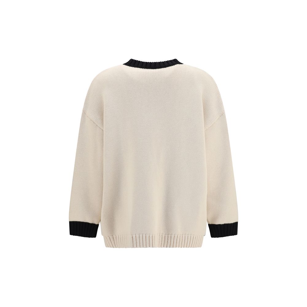 Valentino Beige Cotton Cardigan Valentino