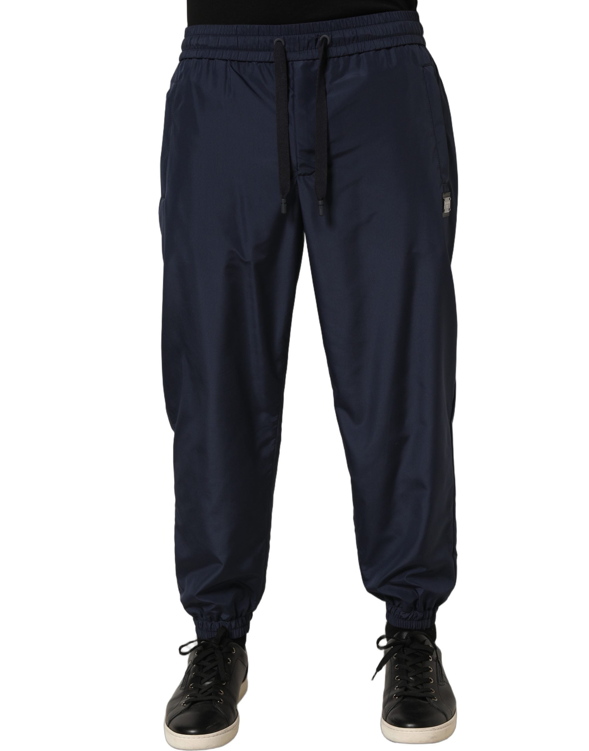 Dolce & Gabbana Dark Blue Polyester Jogger Sweatpants Pants Dolce & Gabbana