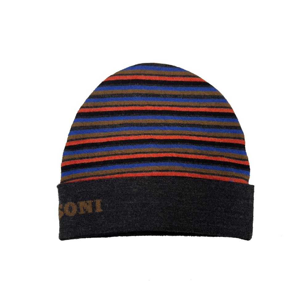 Missoni Gray Wool Beanie Missoni