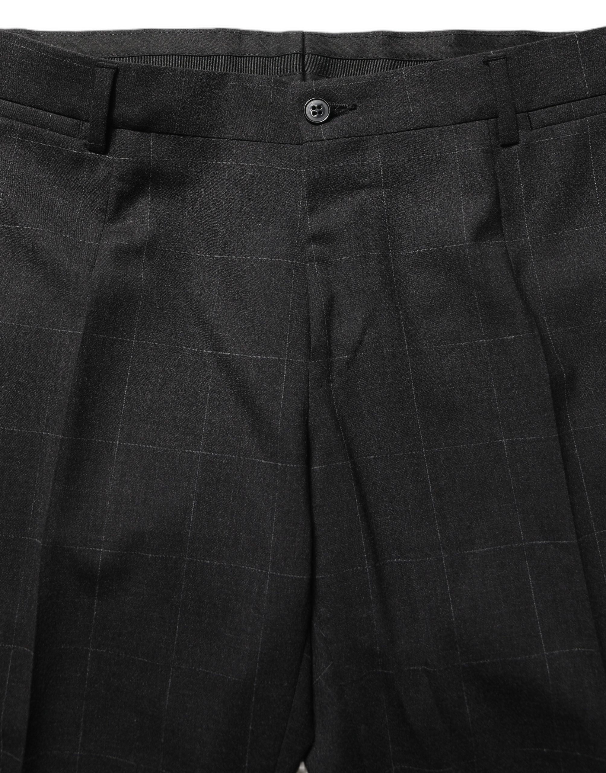 Dolce & Gabbana Black Wool Slim Fit Formal 2 Piece Men Suit Dolce & Gabbana