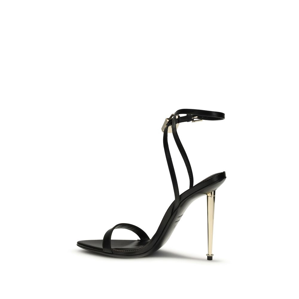 Tom Ford Black Goatskin Stiletto Heel Sandals Tom Ford