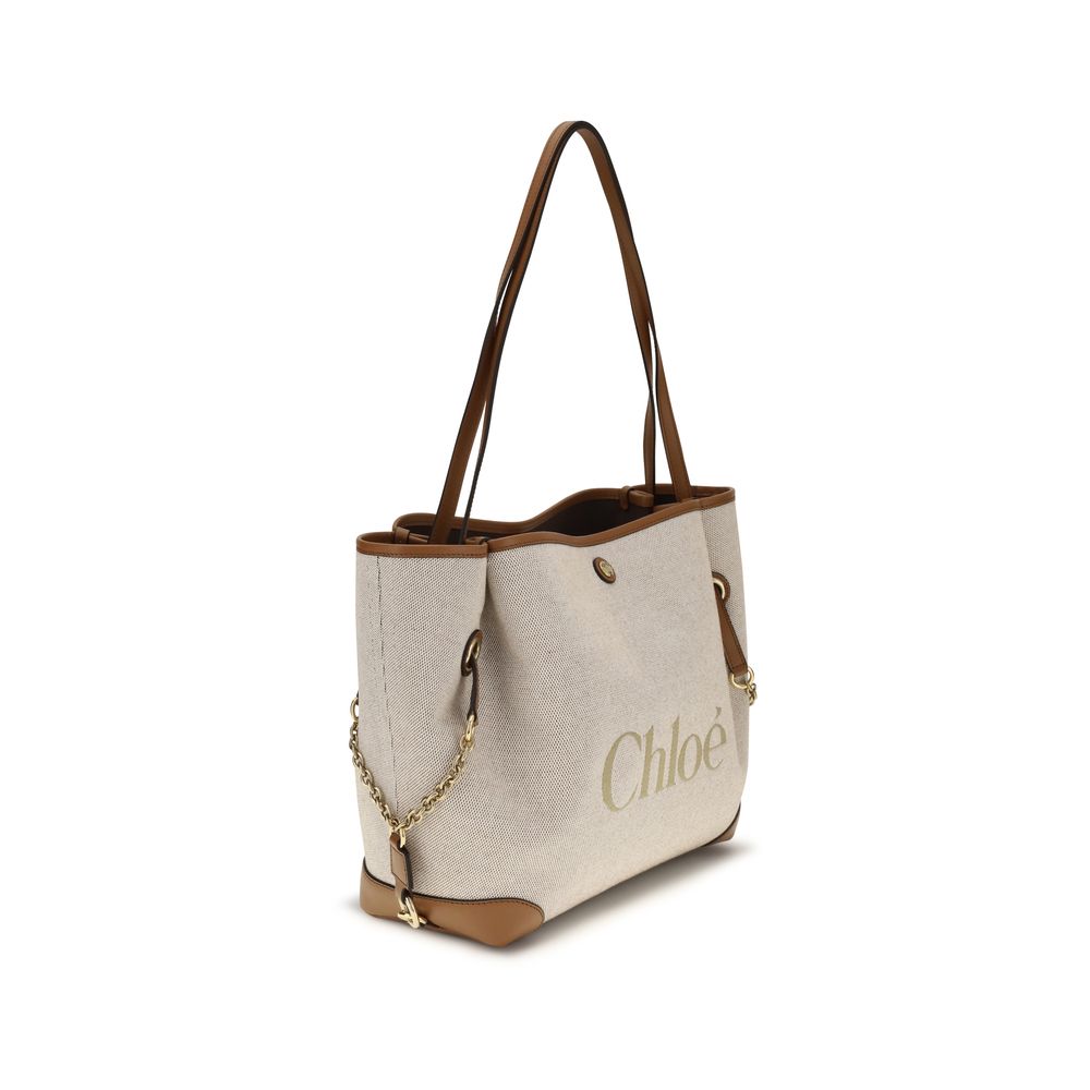 Chloé Beige Cotton Shoulder Bag Chloé