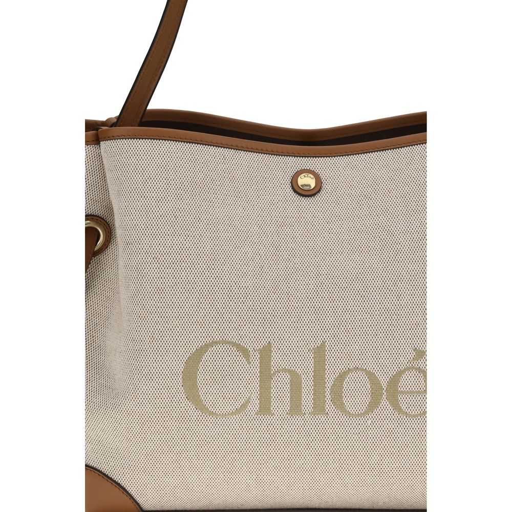 Chloé Beige Cotton Shoulder Bag Chloé
