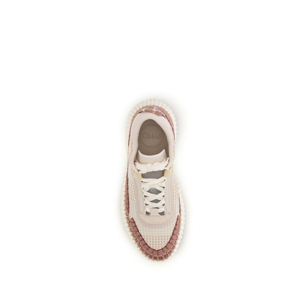 Chloé Beige Nylon Chunky Sneakers Chloé