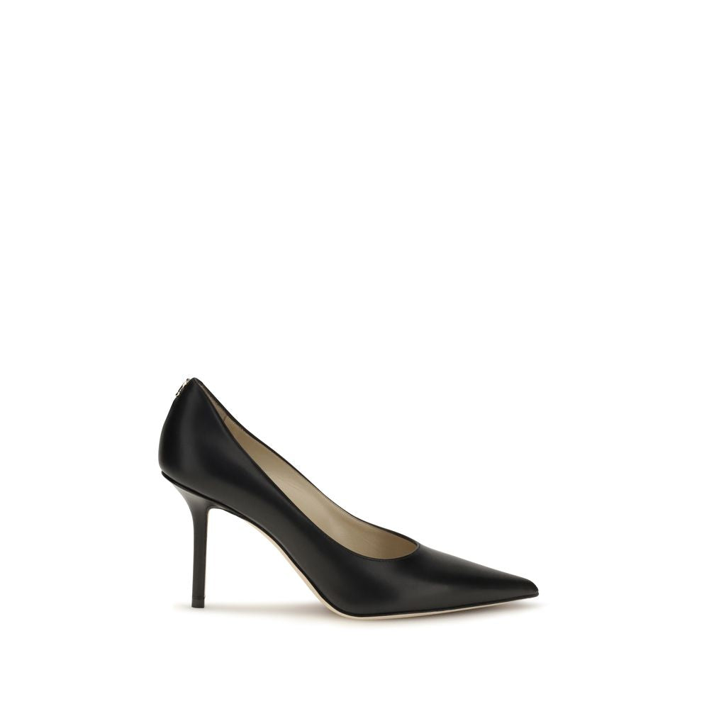 Jimmy Choo Black Calf Leather Bos Taurus High Heel Pumps Jimmy Choo