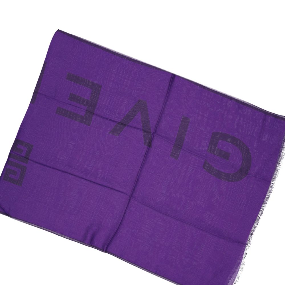 Givenchy Purple Cashmere Foulard Givenchy
