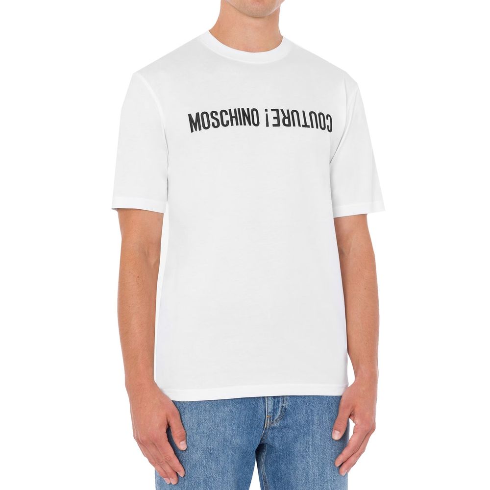 Moschino White Cotton T-Shirt Moschino