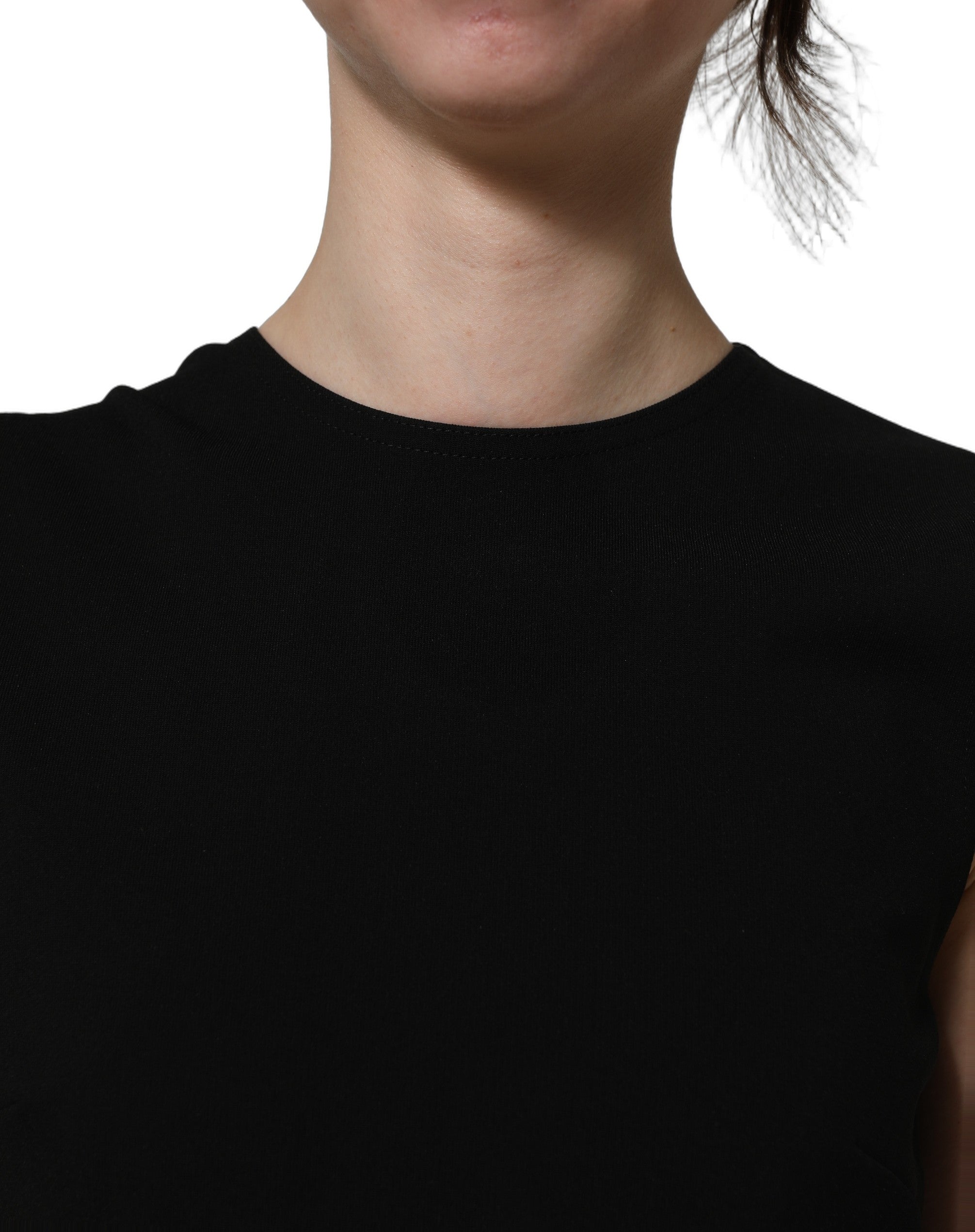 Dolce & Gabbana Black Cut Out Detail Sleeveless Maxi Dress Dolce & Gabbana